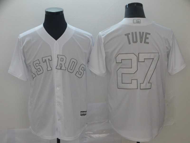 Astros 27 Jose Altuve Tuve White 2019 Players' Weekend Player Jersey,We sell and wholesale Astros 27 Jose Altuve Tuve White 2019 Players' Weekend Player Jersey on line form chian!